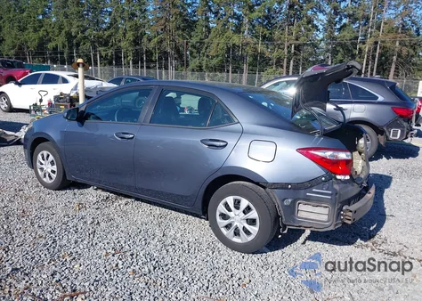 2016 Toyota Corolla L from USA, damaged, VIN 5YFBURHE0GP464455